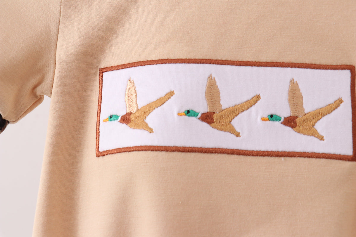 Camo Duck Embroidered Bubble