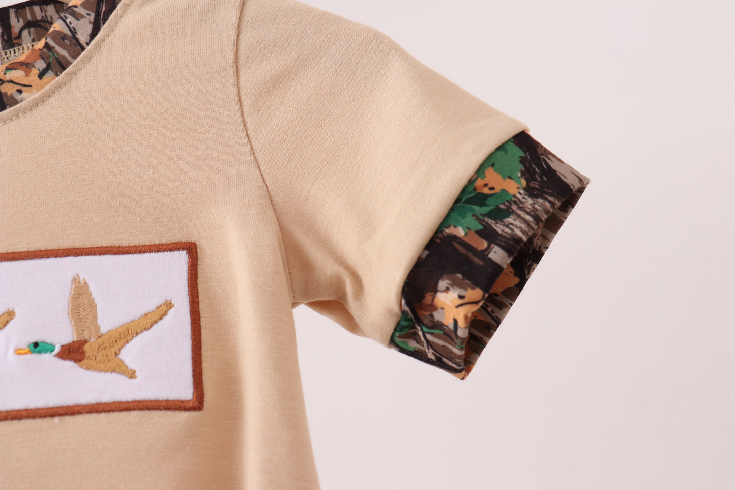 Camo Duck Embroidered Bubble