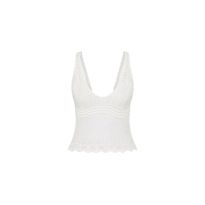 Kulani Kinis Crochet Cami - Ivory