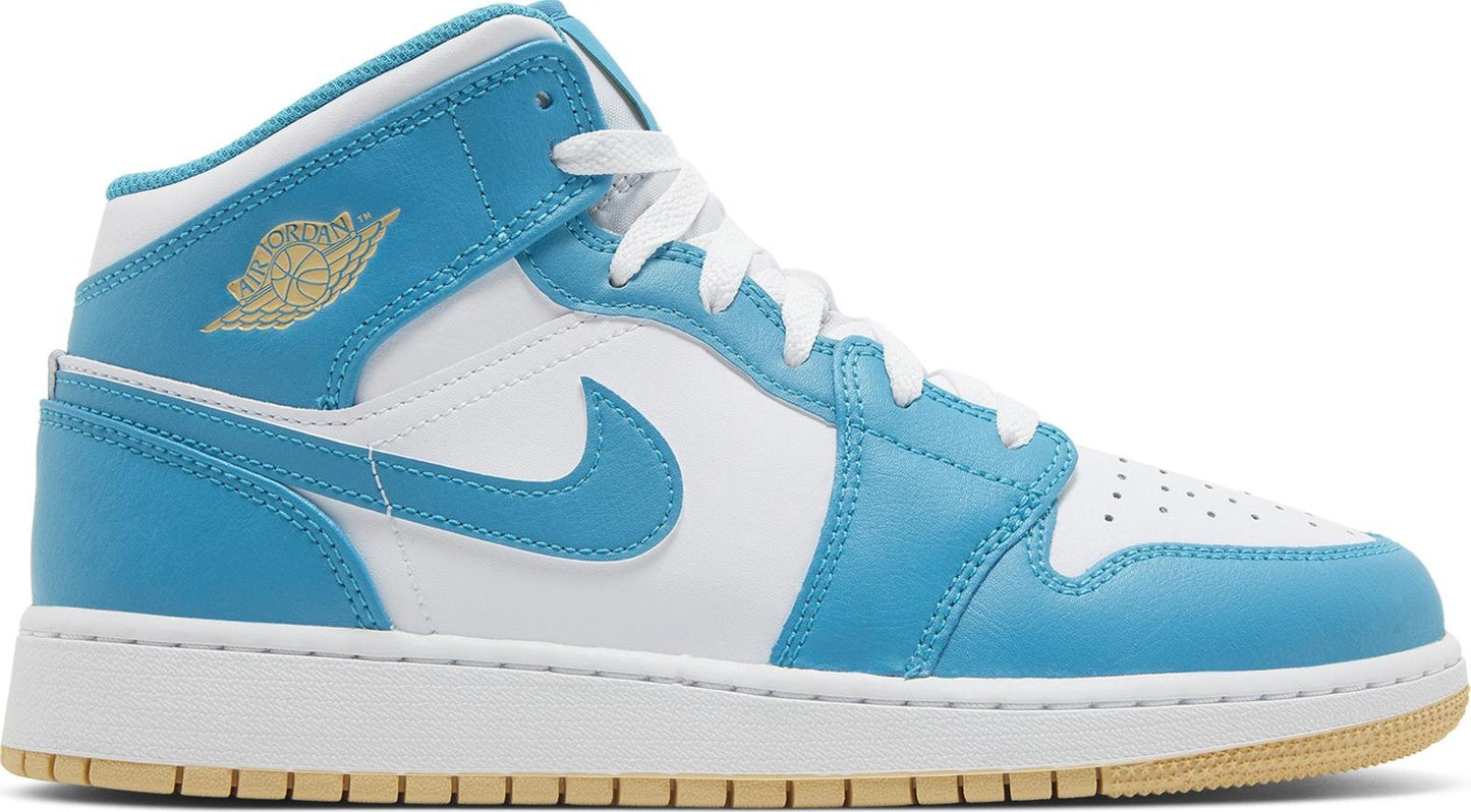 Air Jordan Grade School Retro 1 Mid 'Aquatone Gs' Sneakers