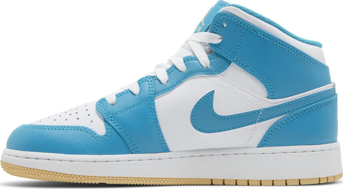Air Jordan Grade School Retro 1 Mid 'Aquatone Gs' Sneakers