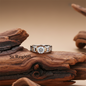Crystal & Two Tone Cocktail Ring