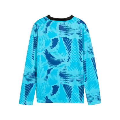 Puma Teamtarget Long Sleeve Youth Goalkeeper Jersey - Blue