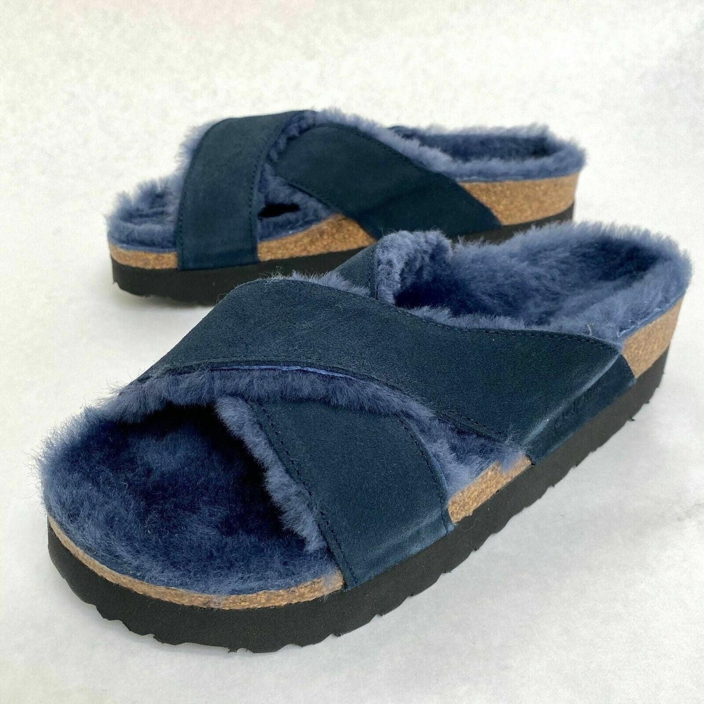 Birkenstock Unisex Daytona Fur Teddy Crystal Rose