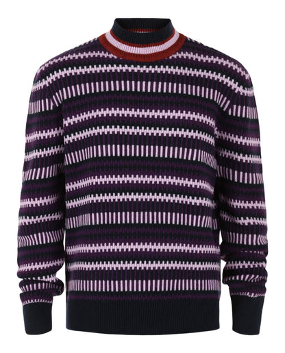 Ferragamo Striped Cashmere-Blend Sweater