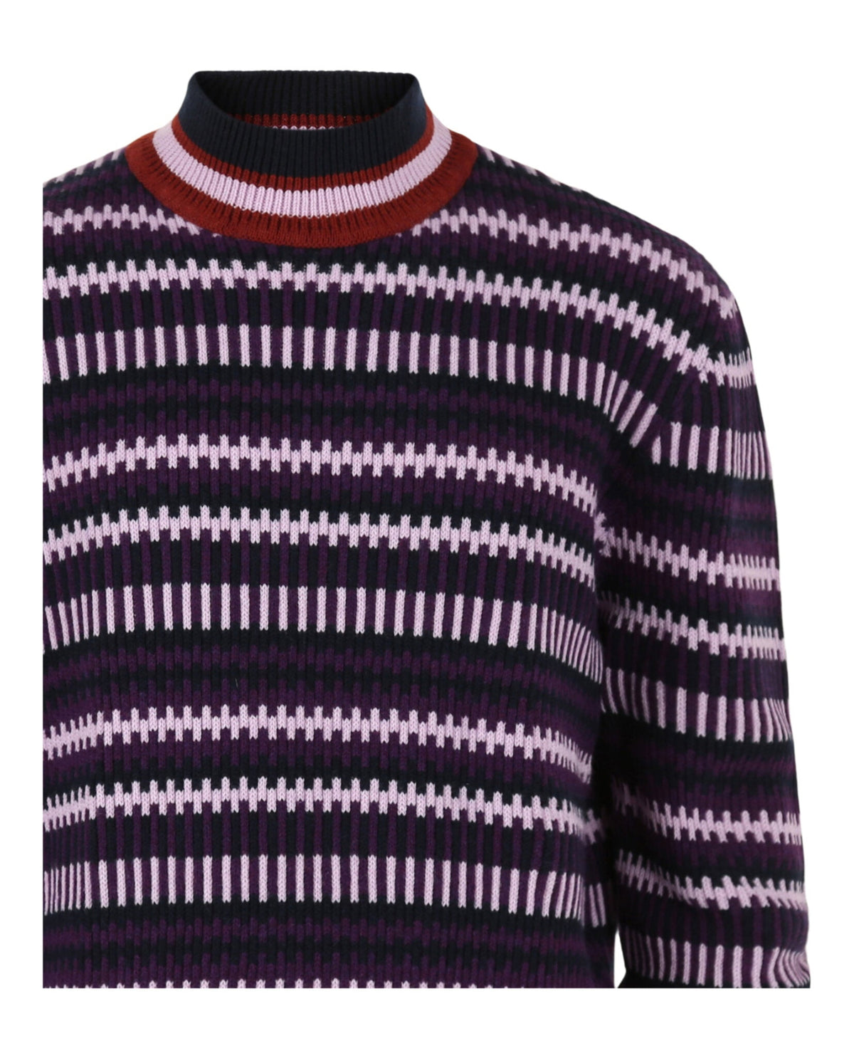 Ferragamo Striped Cashmere-Blend Sweater