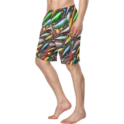 Baha Ranch Men's Fishing Lures Beach Swim Shorts