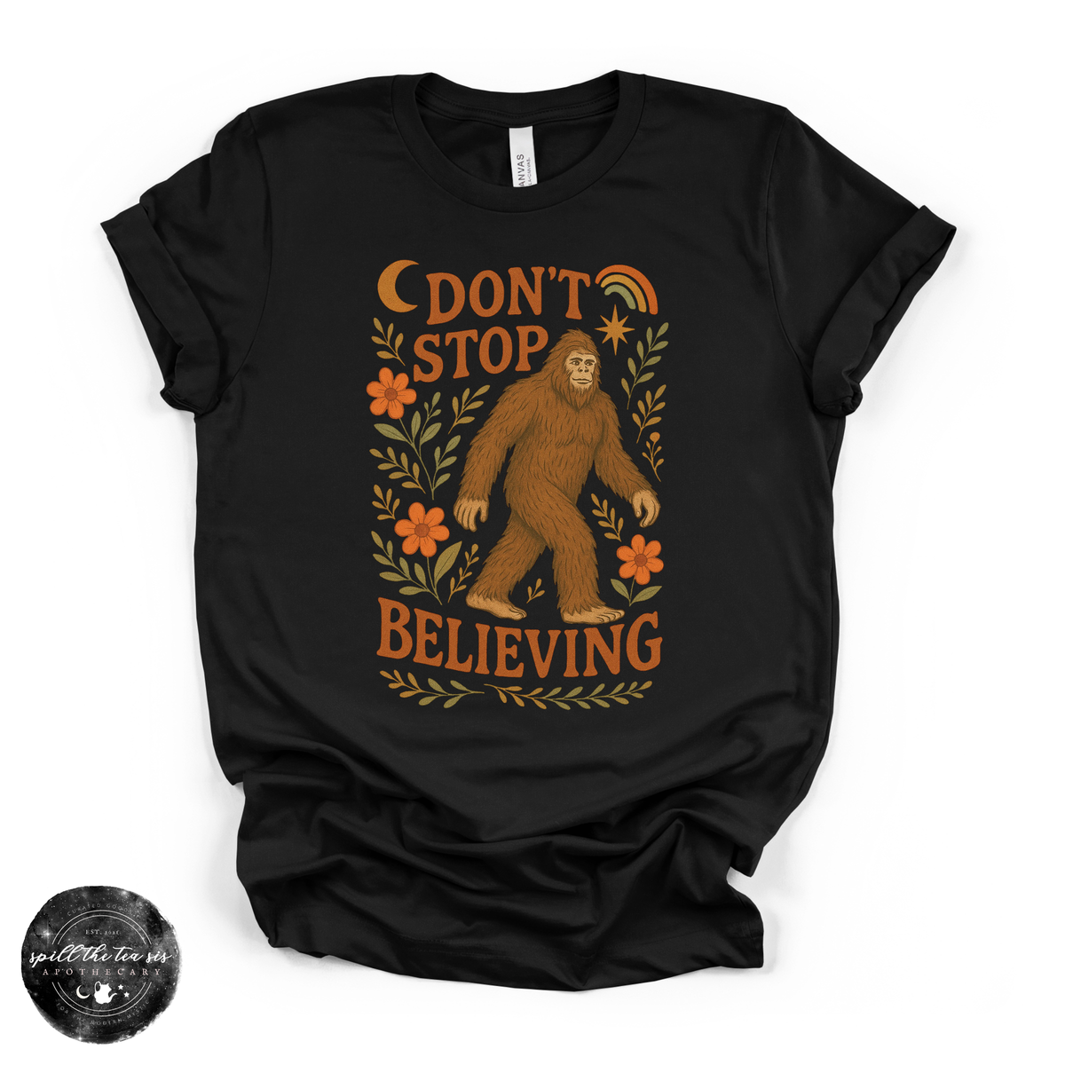 Don't Stop Believing Bigfoot Tee | Cryptid Graphic T-Shirt