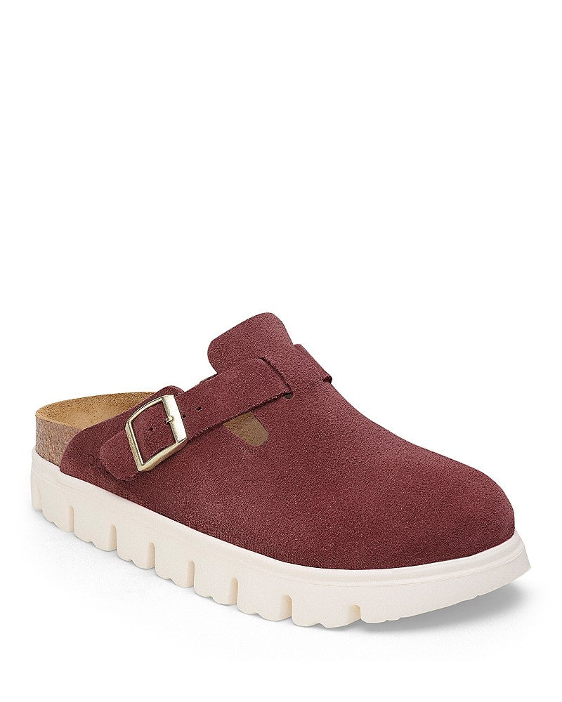 Birkenstock Boston Chunky Suede Leather Clogs