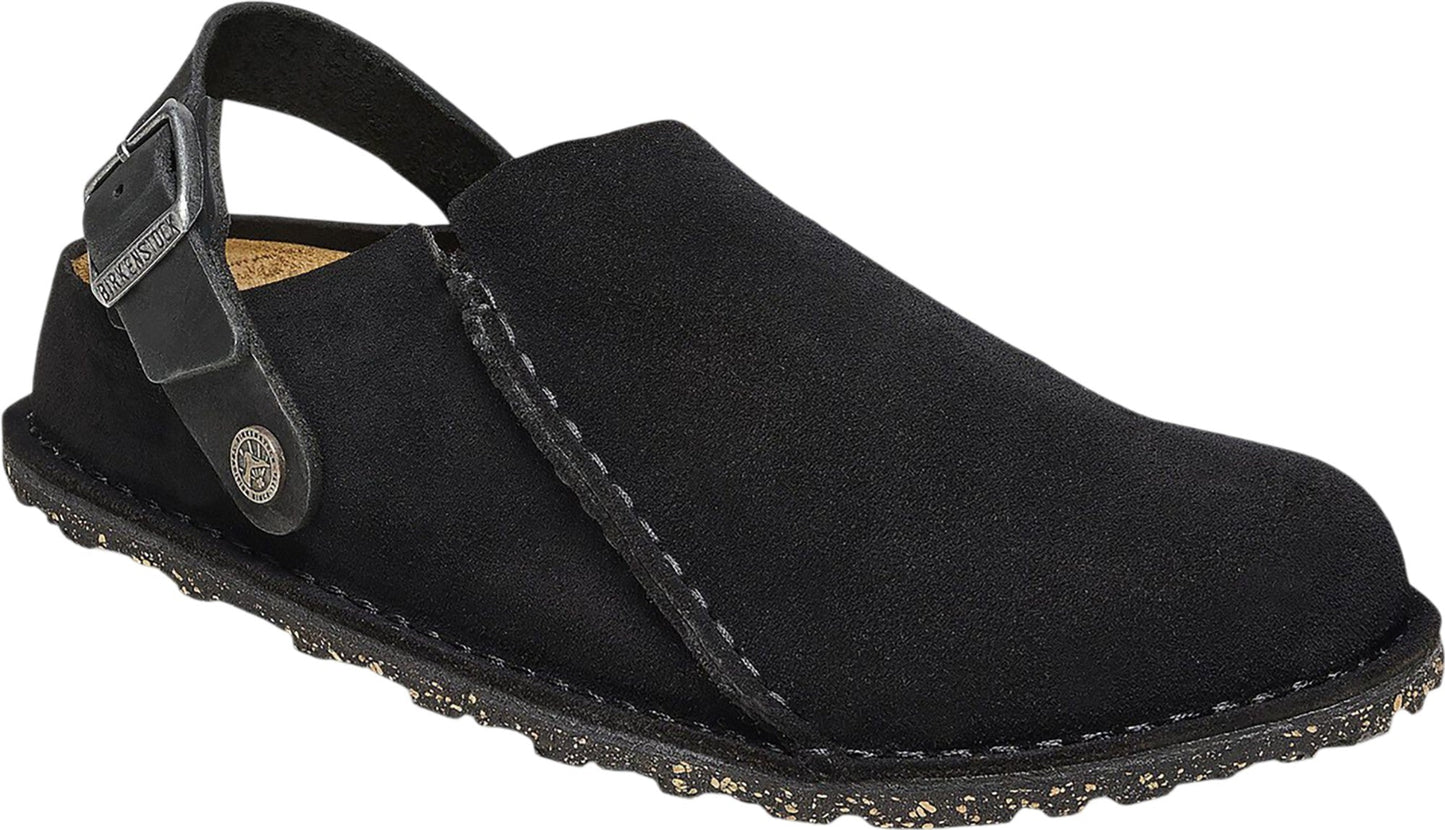 Birkenstock Unisex Lutry Premium Suede Leather Black