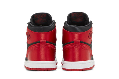 Air Jordan Preschool Retro 1 High Og 'Satin Bred Ps' Sneakers