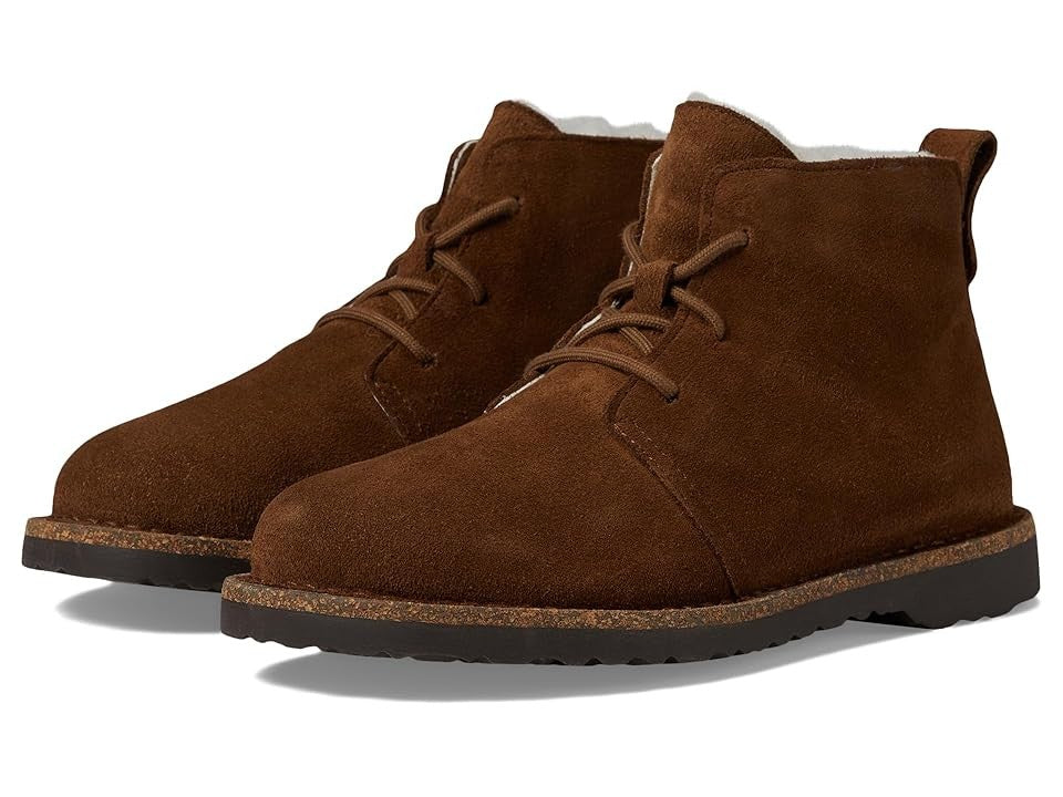Birkenstock Upsala Shearling Suede Leather Ankle Boots Regular