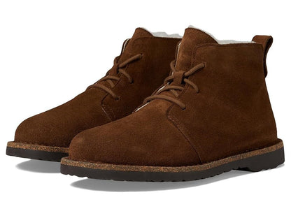 Birkenstock Upsala Shearling Suede Leather Ankle Boots Regular
