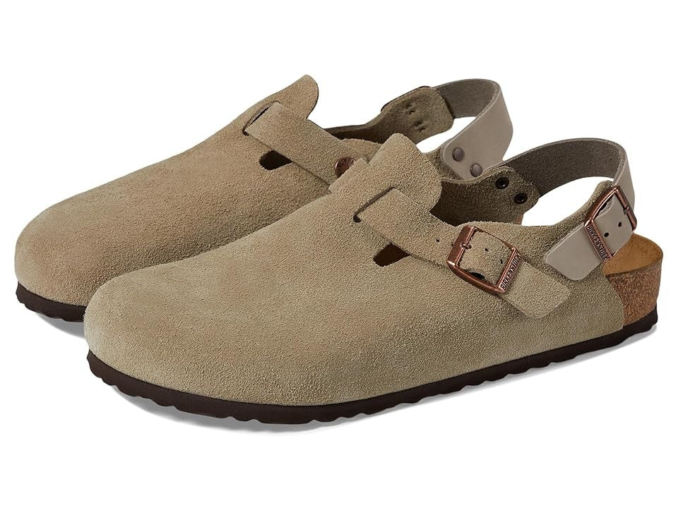 Birkenstock Tokio Suede Leather Footbed Clogs