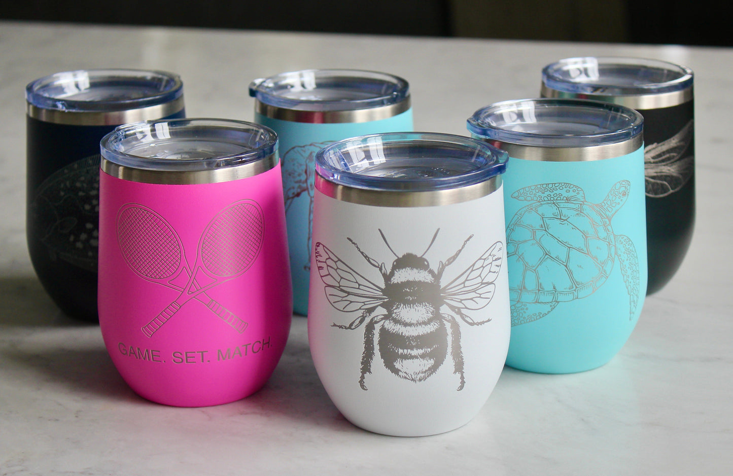 Blue Fin Tuna Insulated Tumblers