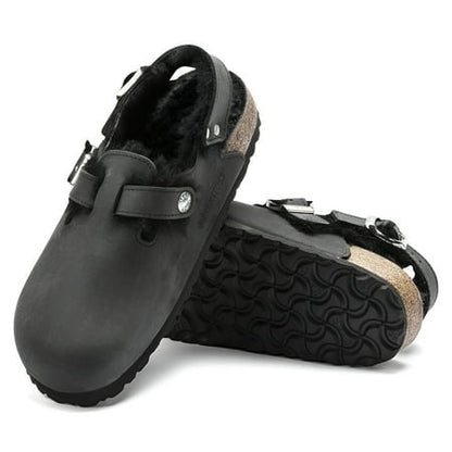 Birkenstock Tokio Shearling-Lined Clog With Adjustable Back Strap