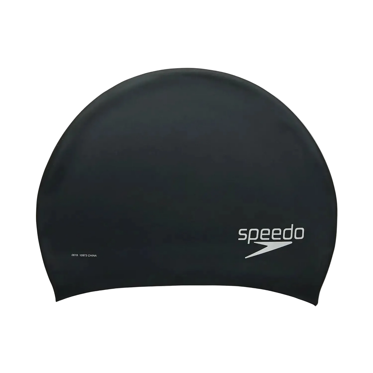 Speedo Silicone Long Hair Adult Swim Cap - Black