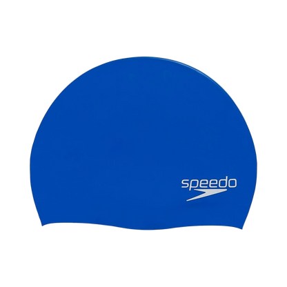 Speedo Silicone Elastomeric Adult Swim Cap - Blue