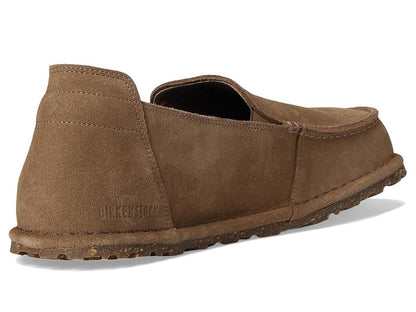 Birkenstock Unisex Utti Slip On Suede Leather Gray Taupe
