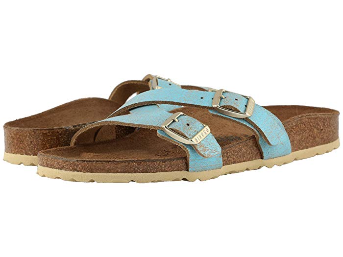 Birkenstock Arizona Shearling Suede Leather Sandals
