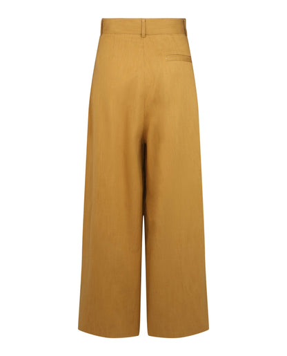 Ferragamo Pleated Wide-Leg Trousers
