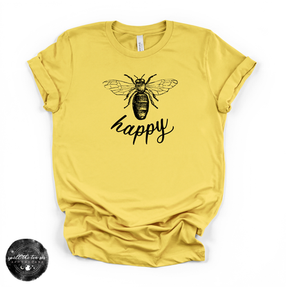 Bee Happy Tee | Bee Graphic T-Shirt