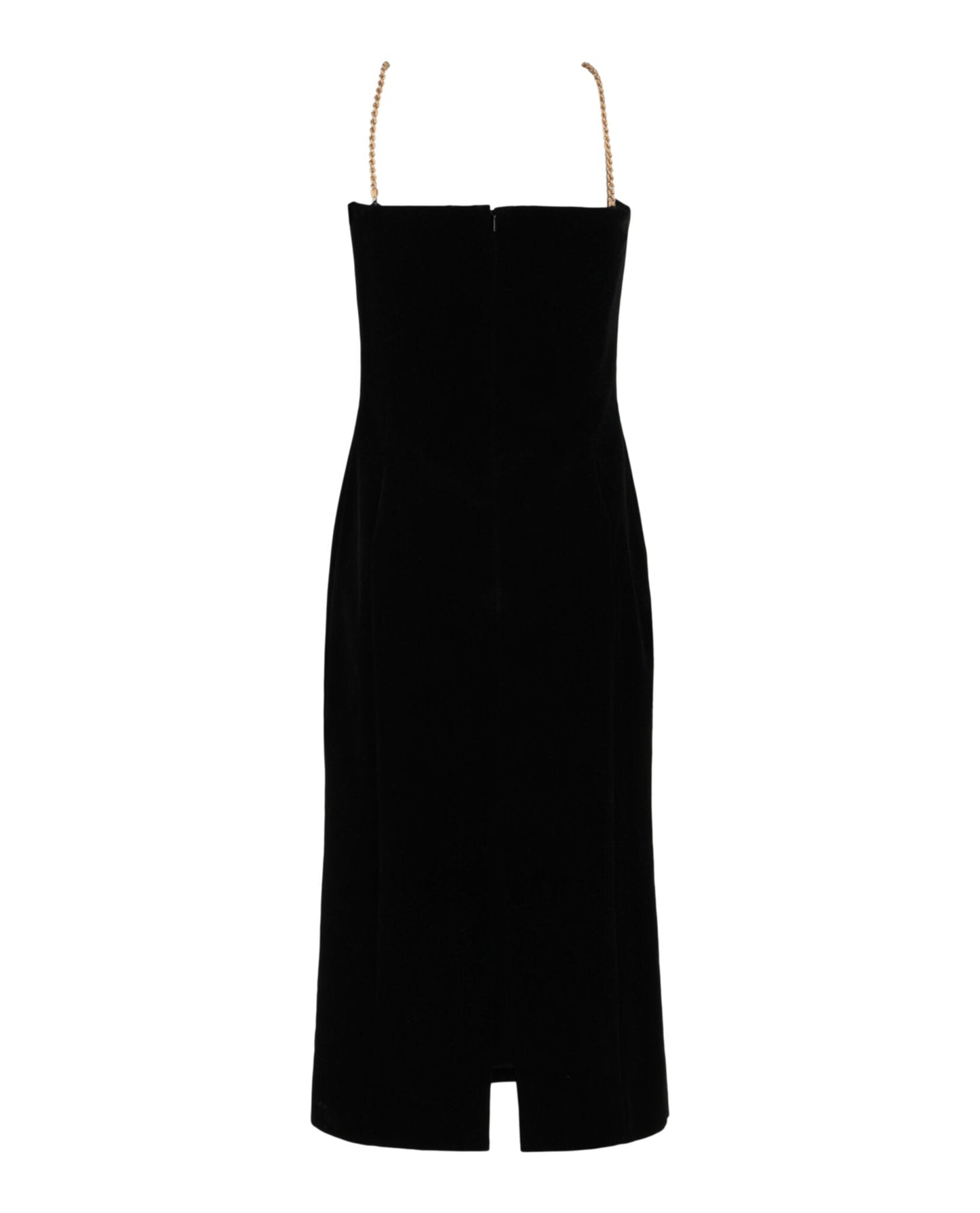 Ferragamo Midi Tube Dress With Twisted Chain Straps