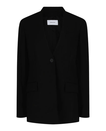 Ferragamo Single-Breasted Wool Blazer