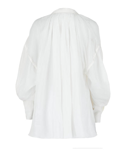 Ferragamo Silk-Blend Tunic Top