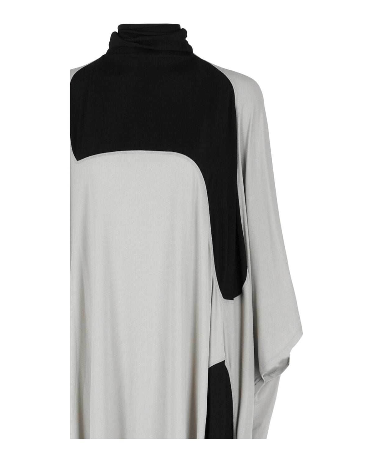 Ferragamo High Neck Kaftan With Sash Inlay