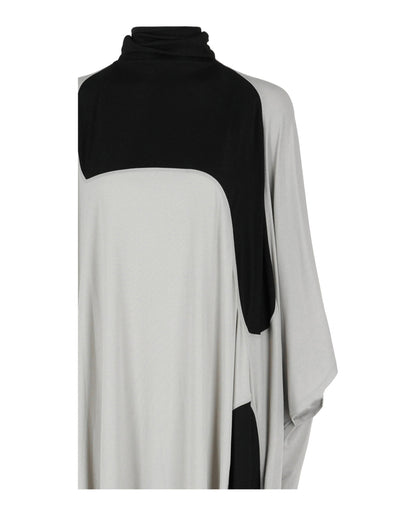 Ferragamo High Neck Kaftan With Sash Inlay