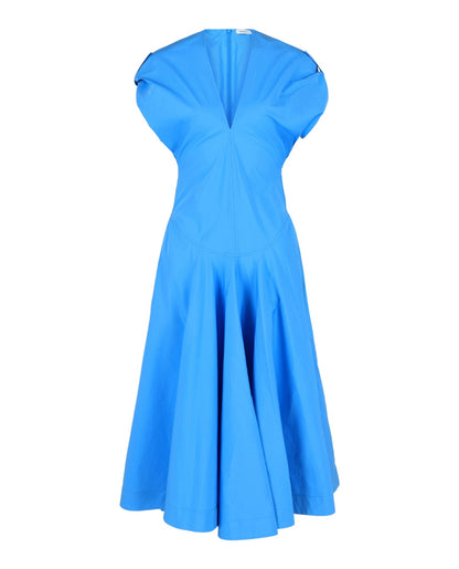 Ferragamo Cotton Poplin Midi Dress