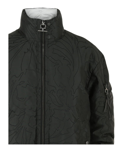 Ferragamo Abstract Print Quilted Jacket