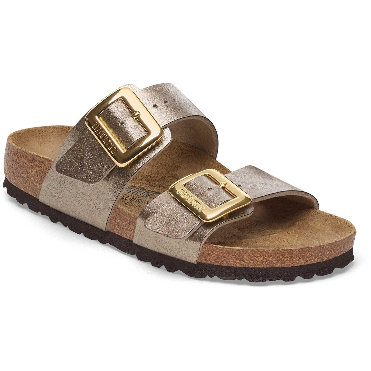 Birkenstock Unisex Sydney Cushion Buckle Birko Flor Graceful Taupe