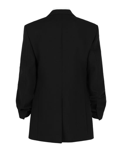 Ferragamo Silk Peaked Lapel Blazer
