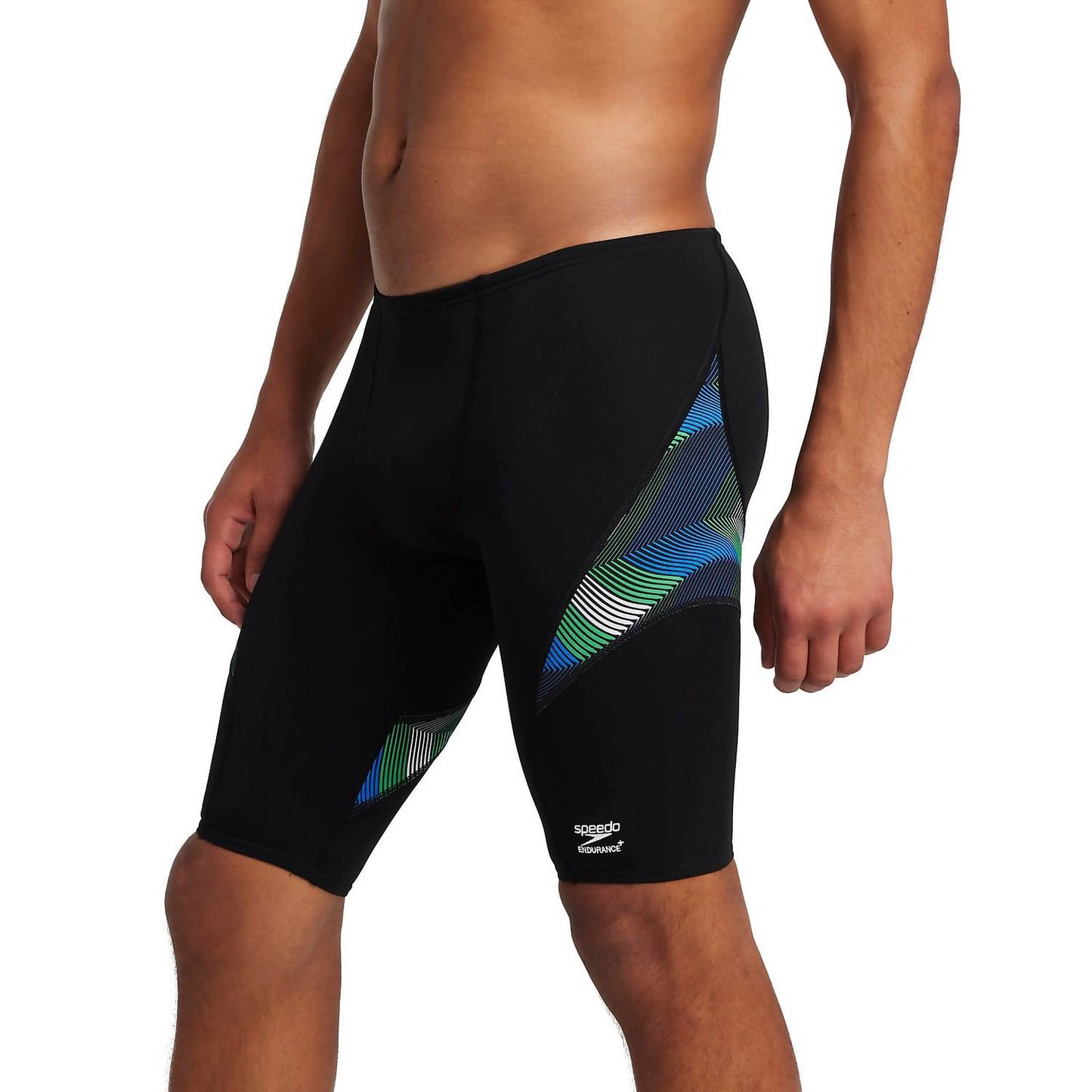 Speedo Endurance Precision Splice Jammer Men's Swimsuit - Blue/Green - FINAL SALE