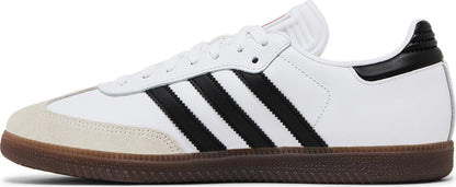 adidas Men's Samba Indoor 'Cloud White Core Black Vivid Red' Sneakers