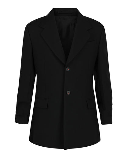 Ferragamo Notched Lapel Wool Blazer