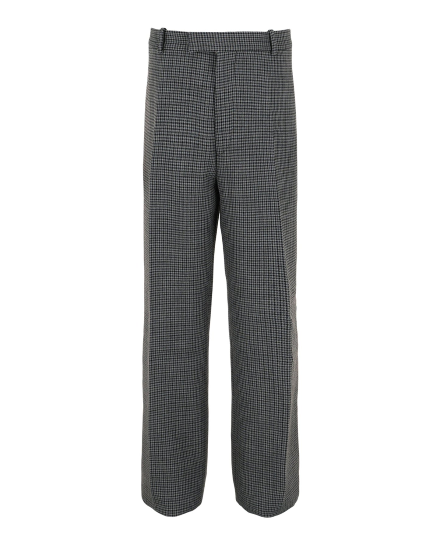 Ferragamo Houndstooth Wool Trousers