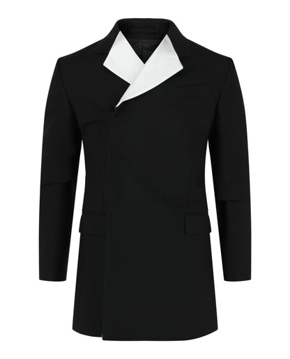 Ferragamo Silk Trimmed Double-Breasted Blazer