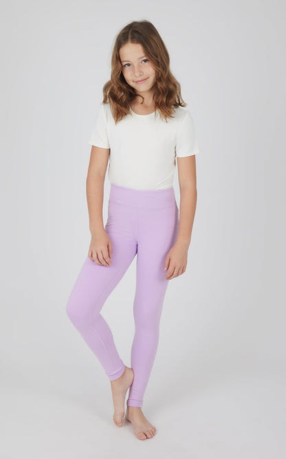 90 Degree by Reflex Girls 2 PK Lux Crossover Legging + 6" Bike Short