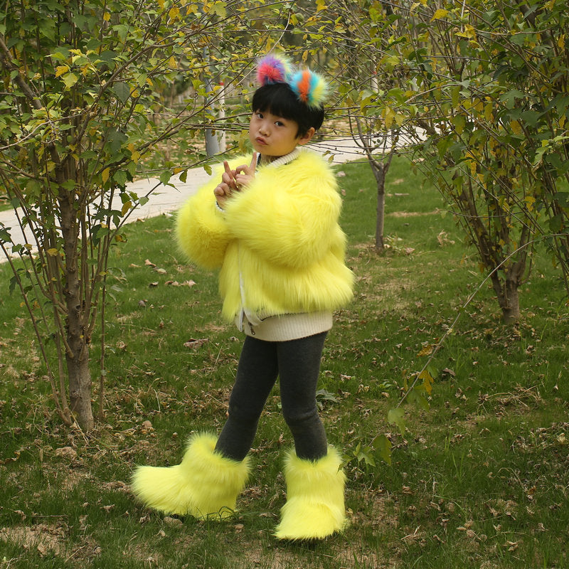 Kids' Faux Fur Coat