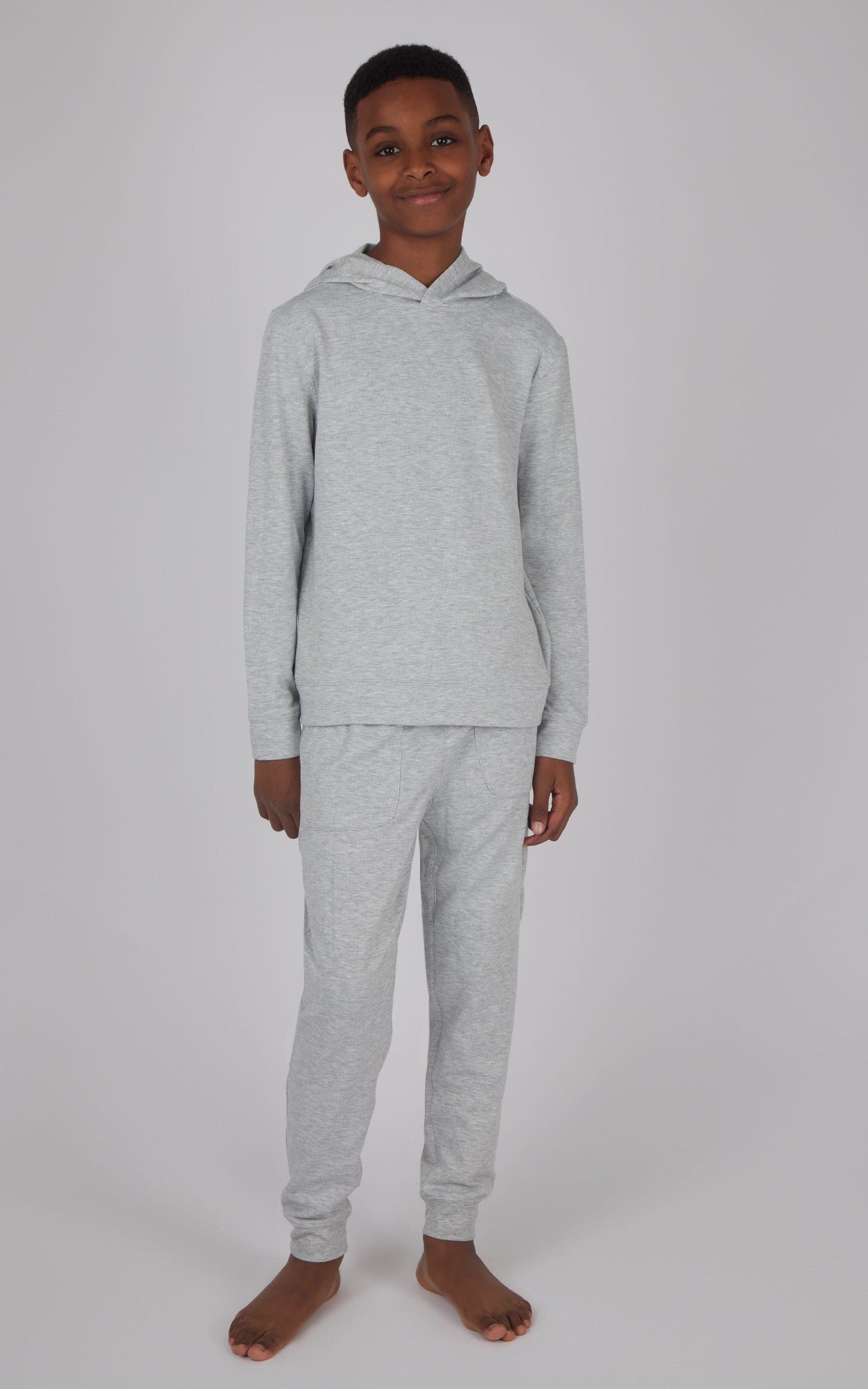 90 Degree by Reflex 2 PC Boys Brushed Terry Pullover Hoodie+ Jogger Set