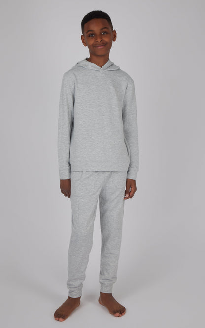 90 Degree by Reflex 2 PC Boys Brushed Terry Pullover Hoodie+ Jogger Set
