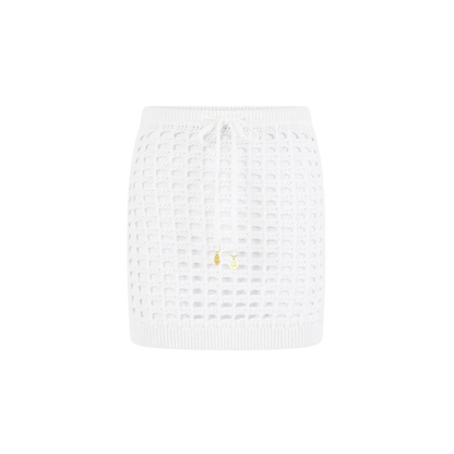 Kulani Kinis Crochet Mini Skirt - Ivory