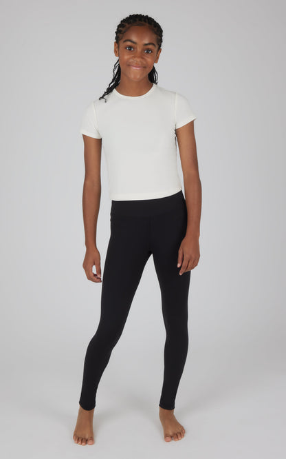 90 Degree by Reflex Girls 2 PK Interlock Everyday Cargo and Basic Legging