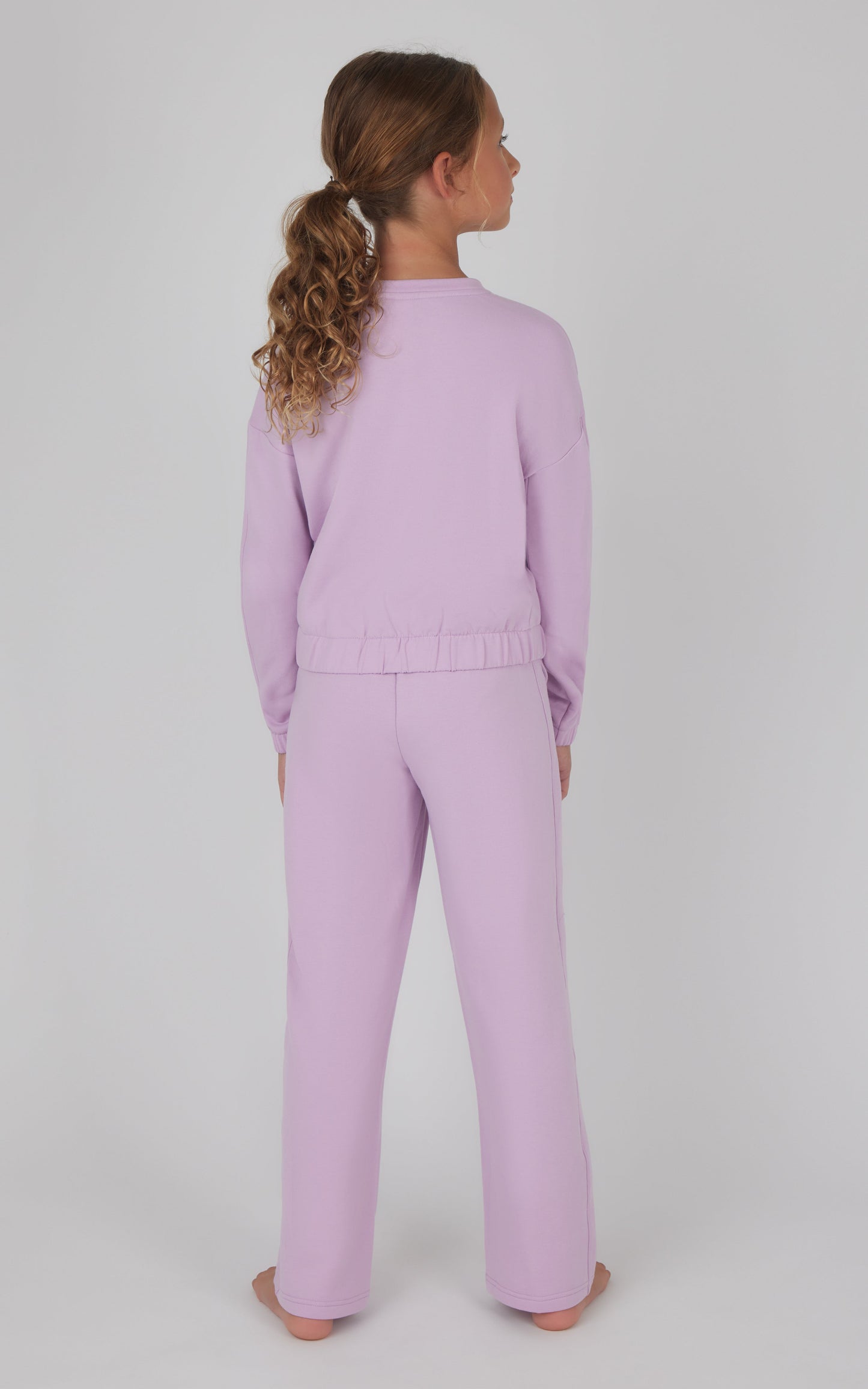 90 Degree by Reflex Girls 2 PC Terry Brushed Pullover and Pant Set