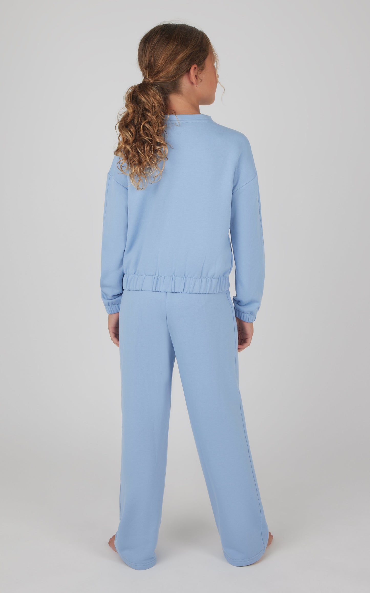 90 Degree by Reflex Girls 2 PC Terry Brushed Pullover and Pant Set