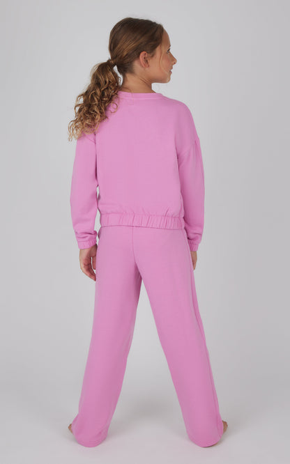 90 Degree by Reflex Girls 2 PC Terry Brushed Pullover and Pant Set