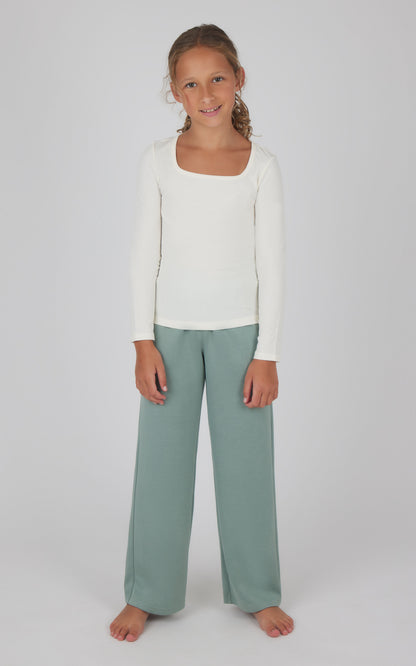 90 Degree by Reflex Girls Heavenly Rib School's Out Square Neck Top and Pant